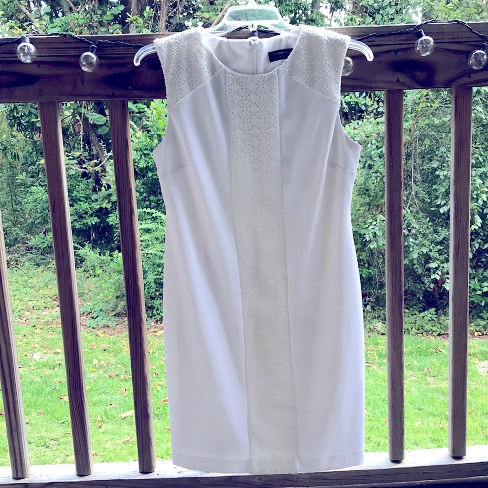 Tarhari-Levine White embroidered dress